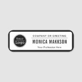 Zakelijk Logo Personeel Naamplaatje (Voorkant)