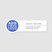 Zakelijk Logo Personeel Naamplaatje (Voorkant)