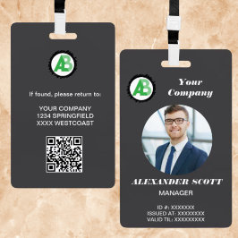 Zakelijk Logo Personeel personeelslid qr-code Badge
