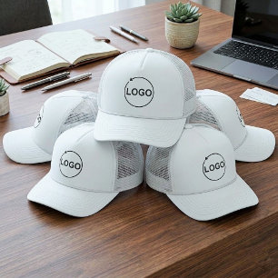 Zakelijk logo pet bedrijf merk trucker cap