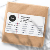 Zakelijk Logo Post Verzending Notitieblok Etiket