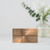 Zakelijk Logo Professional, minimalistisch koper Visitekaartje (Staand voorkant)