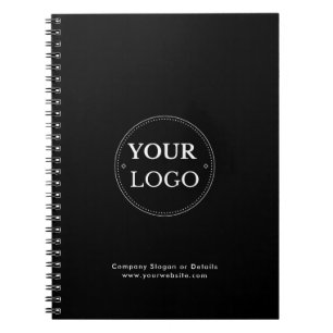 Zakelijk logo professioneel eenvoudig modern zwart notitieboek