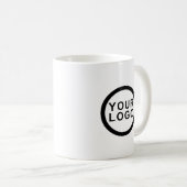 Zakelijk logo professioneel merk wit koffiemok (Voorkant rechts)