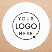 Zakelijk logo professioneel modern minimalistisch ronde sticker