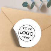 Zakelijk logo professioneel modern minimalistisch ronde sticker