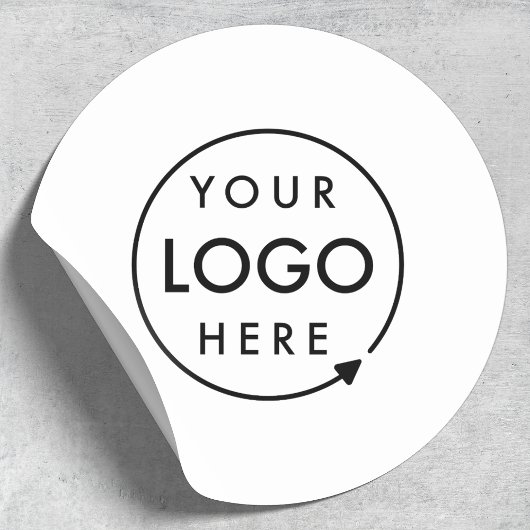 Zakelijk logo professioneel modern minimalistisch ronde sticker