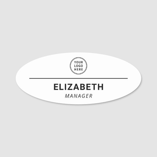 Zakelijk Logo Professioneel Naamplaatje (Voorkant)