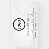 Zakelijk logo professioneel stijlvol trendy spandoek (Verticaal)