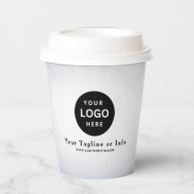 Zakelijk Logo Professionele Papieren Beker