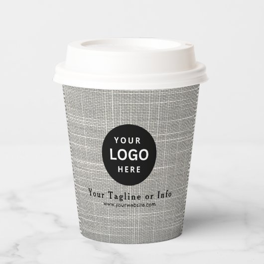 Zakelijk Logo Professionele Papieren Beker (Voorkant)