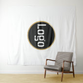 Zakelijk logo | professionele witte foto-achtergro wandkleed (In Situ (horizontaal))