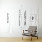 Zakelijk Logo | Professionele Witte Foto Wandkleed (In Situ (horizontaal))