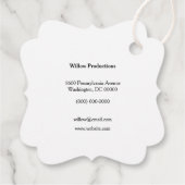 Zakelijk Logo Promotie Bedrijf Dank u Bedankjes Labels (Achterkant)