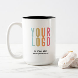 Zakelijk Logo Promotie Tweekleurige Koffiemok