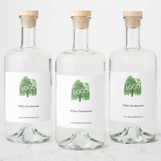 Zakelijk Logo Promotiebedrijf Likeurfles Etiket (Flessen)