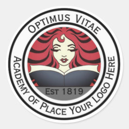 Zakelijk Logo-promotielabel Ronde Sticker