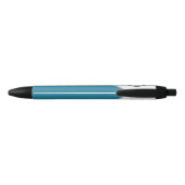 Zakelijk logo promotiepen | Teal Blue Corp Blauwe Inkt Pen (Achterkant)