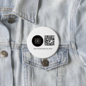 Zakelijk Logo Promotionele QR Code Tekst Knop Ronde Button 7,6 Cm (In situ)