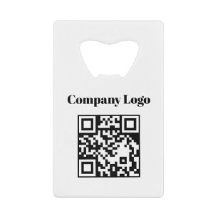 Zakelijk Logo QR Code Bedrijfs Creditcard Ontwerp Creditkaart Flessenopener