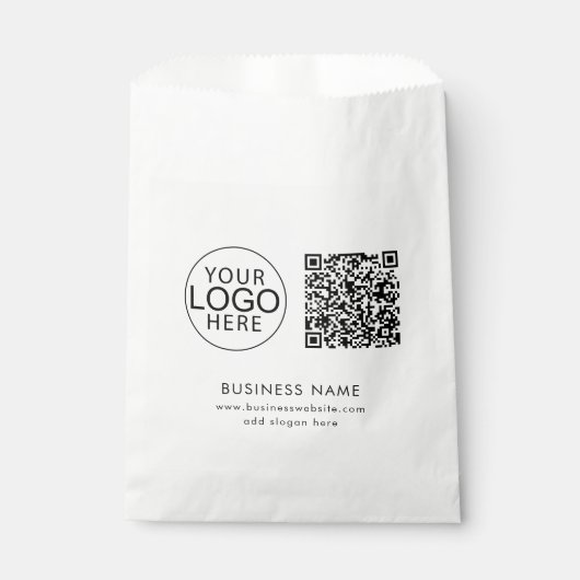 Zakelijk Logo QR Code Bedrijfs Evenement Bedankzakje (Voorkant)