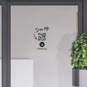 Zakelijk Logo QR Code Eenvoudig  Raamsticker