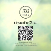 Zakelijk Logo QR Code Maak Contact Met Ons Raamsticker (Vel 3)