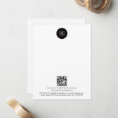 Zakelijk Logo QR Code Merkkaartje Notitiekaartje (Voorkant / Achterkant in situ)