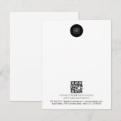 Zakelijk Logo QR Code Merkkaartje Notitiekaartje (Voorkant / Achterkant)