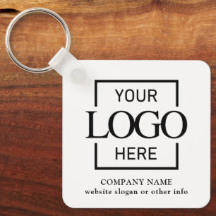 Zakelijk logo & QR-code merkpromotie Sleutelhanger