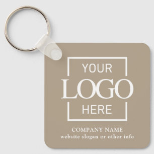 Zakelijk logo & QR-code merkpromotie Sleutelhanger