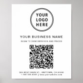 Zakelijk Logo QR Code Poster (Voorkant)