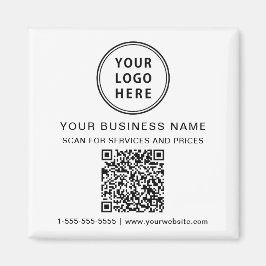 Zakelijk Logo QR Code Promotie Magneet