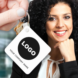 Zakelijk Logo QR Code Promotie Sleutelhanger
