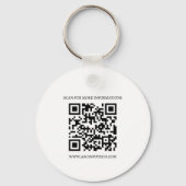 Zakelijk logo & QR-code promotioneel Sleutelhanger (Achterkant)