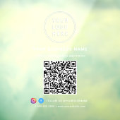 Zakelijk logo QR-code Raamsticker (Vel 3)