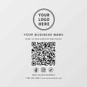 Zakelijk Logo QR Code Raamsticker (Vel)