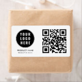 Zakelijk Logo QR Code Scan Hier Eenvoudig Etiket (Insitu)