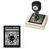 Zakelijk Logo Qr Code Scan Me Onderhoudshandleidin Rubberstempel (Gestempeld)