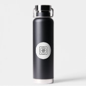 Zakelijk Logo QR Code Tekst Branding Promotie Waterfles (Achterkant)