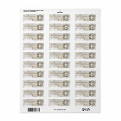 Zakelijk Logo Qr Code Witte Agaat Retouradres Etiket (Full Sheet)