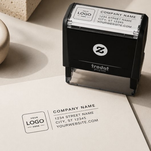Zakelijk Logo Retouradres Zelfinkende Stempel