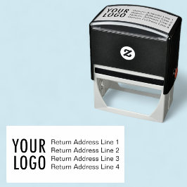 Zakelijk logo retouradres zelfinkende stempel