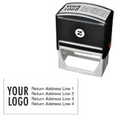 Zakelijk logo retouradres zelfinkende stempel (In situ)