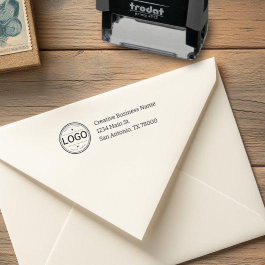 Zakelijk Logo Retouradres Zelfinktende Stempel