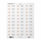 Zakelijk logo retouradreslabel etiket (Full Sheet)