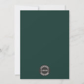 Zakelijk Logo Rode Bessen Schrift Kerstfeest Kaart (Achterkant)