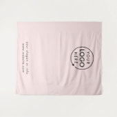 Zakelijk Logo | Roze Foto-achtergrond Wandkleed (Voorkant (horizontaal))