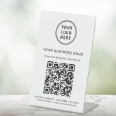 Zakelijk Logo Scan Mij QR Code Reclamebord Met Voetstuk