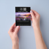 Zakelijk Logo Schoonheidssalon Grote Foto QR-code Flyer (Hand)